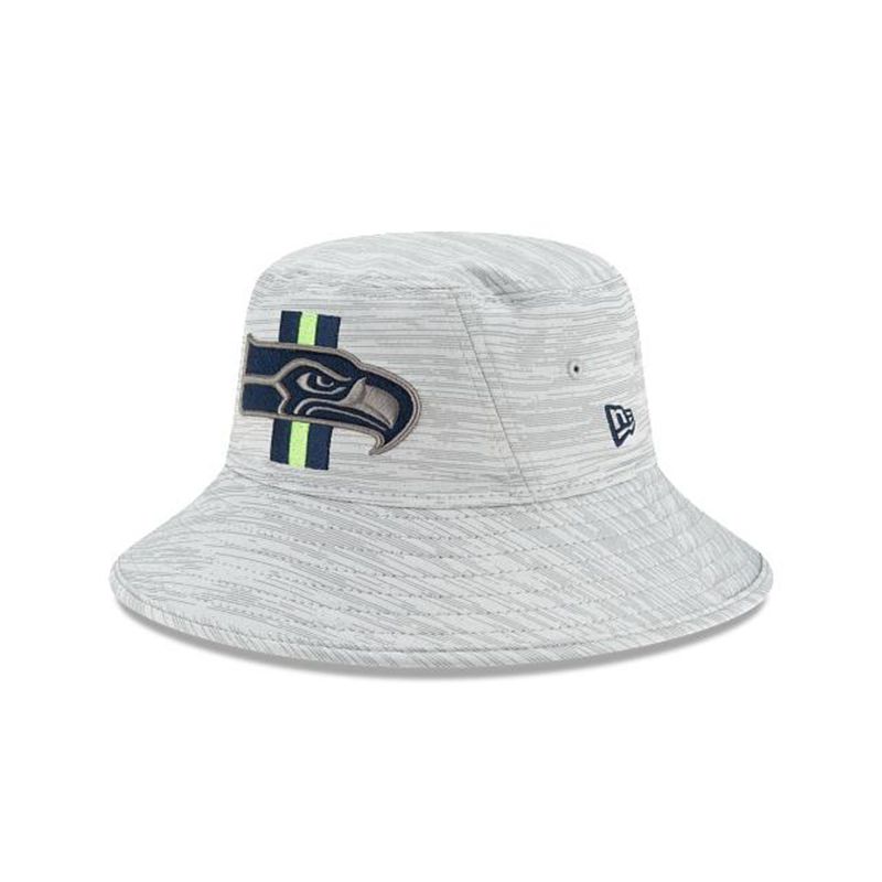 NFL Seattle Seahawks Official Training Stretch (ICD7435) - Blue New Era Bucket Hats